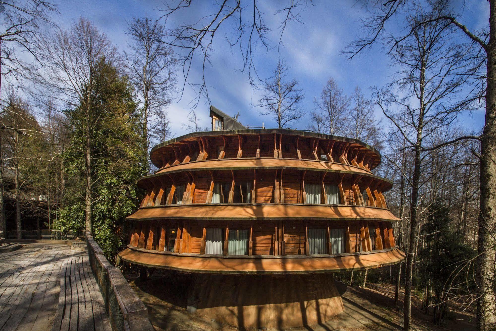 Villa Huilo Huilo Reino Fungi Puerto Fuy Exterior foto